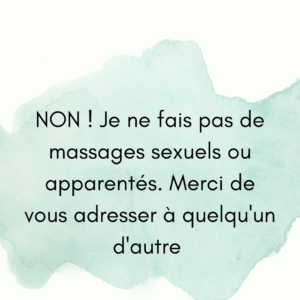 pas de massages sexuels