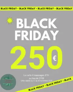 black friday lespace massages 4 massages